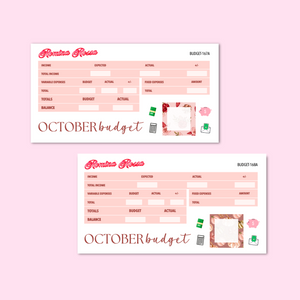 October 2025 Budget Kit | 7x9, 8.5x11 & Petite Monthly Planner