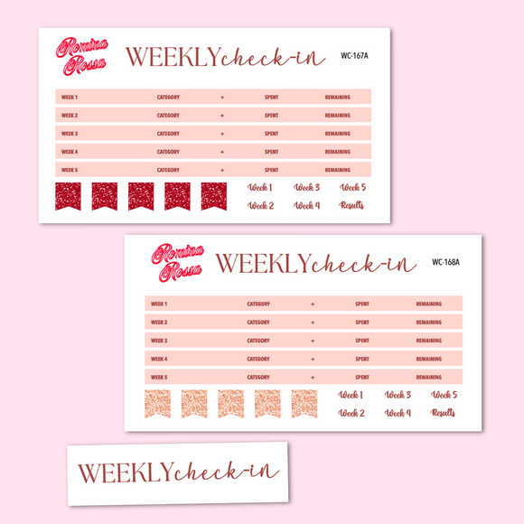 October 2025 Weekly Check In Kit | 7x9, 8.5x11 & Petite Monthly Planner