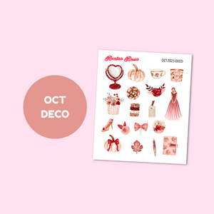 October 2025 Decorative Stickers
