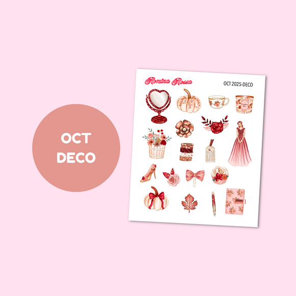 October 2025 Decorative Stickers