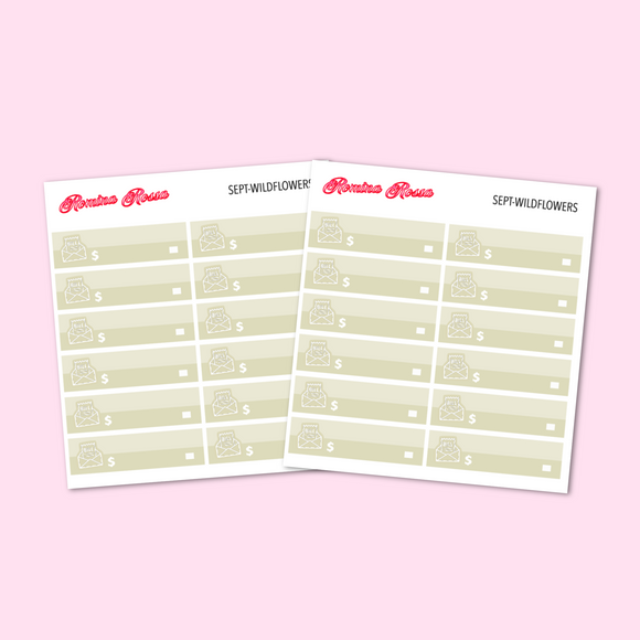Bill Due Stickers | EC Wildflowers