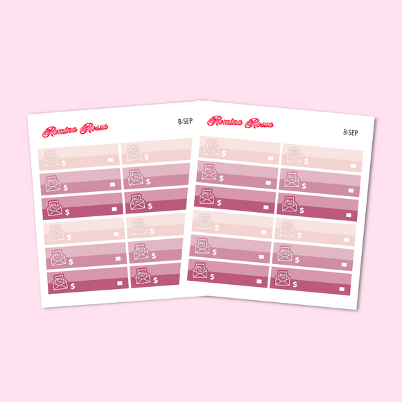 Bill Due Stickers - September 2025