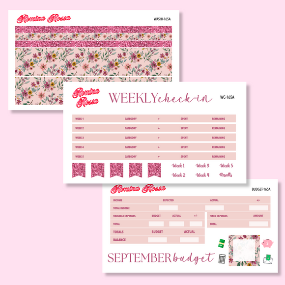 September 2025 Deluxe Budget Kit | 7x9, 8.5x11 & Petite Monthly Planner