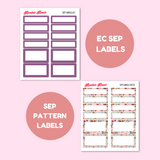 September 2025 Monthly Labels | EC 7x9 Planner