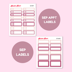 September 2025 Monthly Labels | EC 7x9 Planner