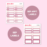 September 2025 Monthly Labels | EC 7x9 Planner