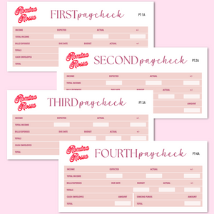 September 2025 Paycheck to Paycheck Budget Stickers
