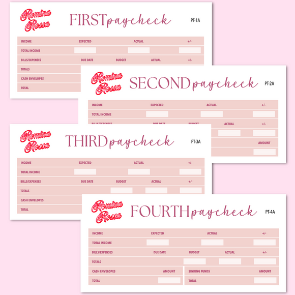 September 2025 Paycheck to Paycheck Budget Stickers