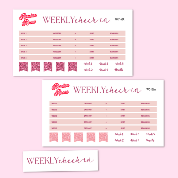 September 2025 Weekly Check In Kit | 7x9, 8.5x11 & Petite Monthly Planner