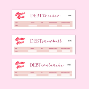 September 2025 Debt Tracker / Debt Snowball / Debt Avalanche | 7x9, 8.5x11, Petite Monthly Planner