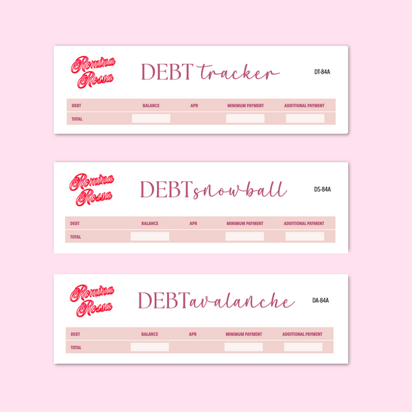 September 2025 Debt Tracker / Debt Snowball / Debt Avalanche | 7x9, 8.5x11, Petite Monthly Planner
