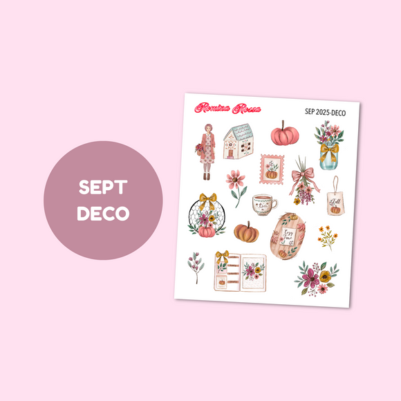 September 2025 Decorative Stickers