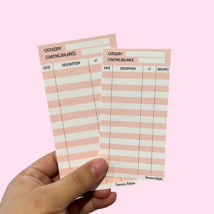 Cash Envelope Spending Tracker | Laminated Cardstock