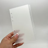 Blank Side Tab Dividers | A7 & Personal Rings