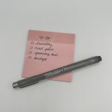 Pink Transparent Sticky Notes