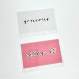 A7 Pocket Vellum Cash Envelopes | Customized