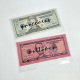 A6 Personal Vellum Cash Envelopes | Customized