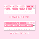 MK-20 | Happy Birthday - Weekly Sticker Kit Sheets