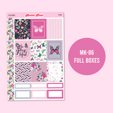 MK-86 | Butterfly Garden - Weekly Sticker Kit Sheets