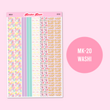 MK-20 | Happy Birthday - Weekly Sticker Kit Sheets