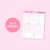 MK-20 | Happy Birthday - Weekly Sticker Kit Sheets