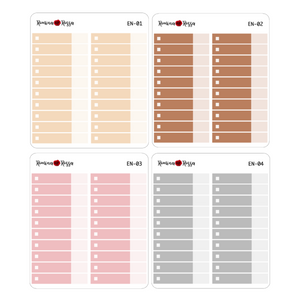 Neutral Budget Expense Stickers | Custom Color
