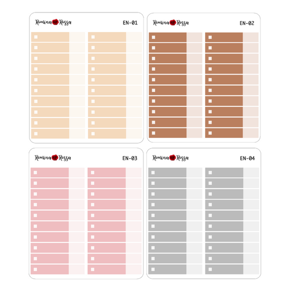 Neutral Budget Expense Stickers | Custom Color