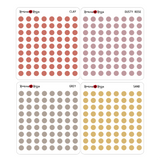 Neutral & Colorful Dots | Transparent & Matte Stickers