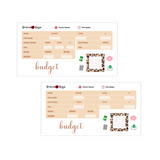 Neutral Budget Kit | 7x9 8.5x11 & Petite Monthly Planner