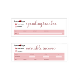 Spending Tracker, Variable Income Tracker | 7x9, 8.5x11 & Petite Monthly Planner