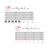 Weekly Check In Kit | 7x9, 8.5x11 & Petite Monthly Planner