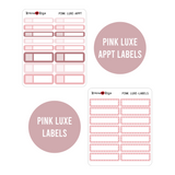 Neutral Collection Monthly Labels | EC & Plum Paper 7x9 Planner