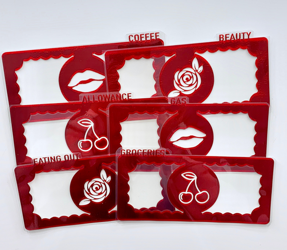 Cash Wallet Dividers - Custom Categories & Color