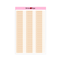 Neutral Budget Expense Stickers - Full Sheet | Custom Color