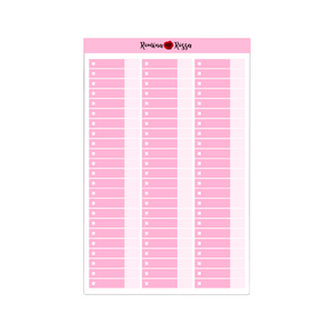 Budget Expense Stickers - Full Sheet | Custom Color