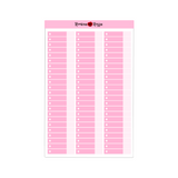 Budget Expense Stickers - Full Sheet | Custom Color