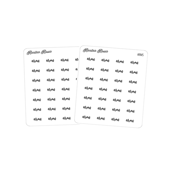 Arms | Foiled Scripts Stickers