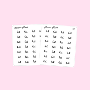 Hiit | Foiled Scripts Stickers