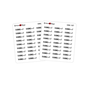 Hang Out Stickers - Decorative Planner Stickers