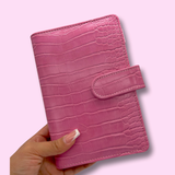 Personal Rings Budget Binder - Pink Croc