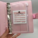 Zipper Cash Envelopes | Personal & A7 Rings Budget Binder