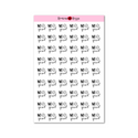 No Spend Stickers - Decorative Planner Stickers