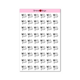 No Spend Stickers - Decorative Planner Stickers
