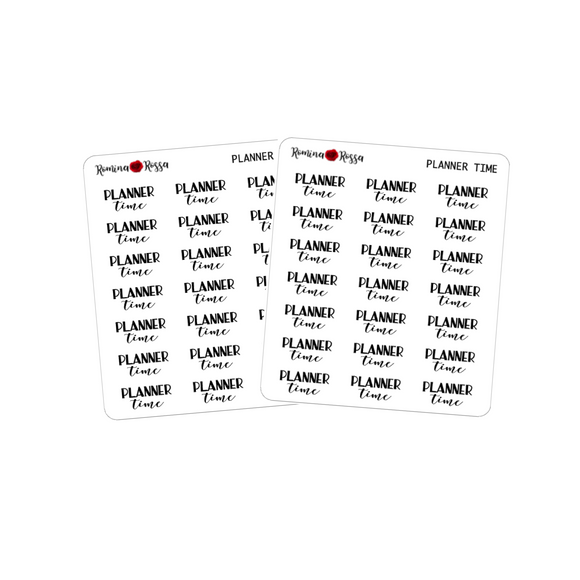 Planner Time Stickers - Decorative Planner Stickers